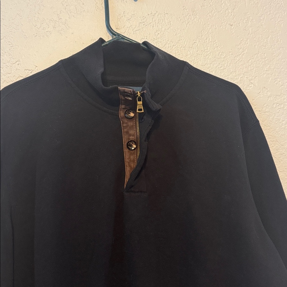Polo by Ralph Lauren Mens 1/4 Button with Zip Pullover Sweatshirt